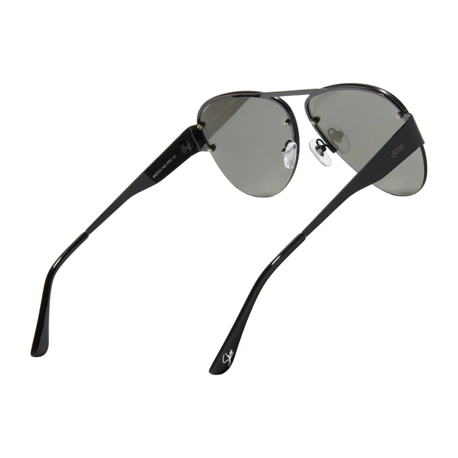 DIME-917 BLACK SHINY METAL FRAME/SILVER MIRROR