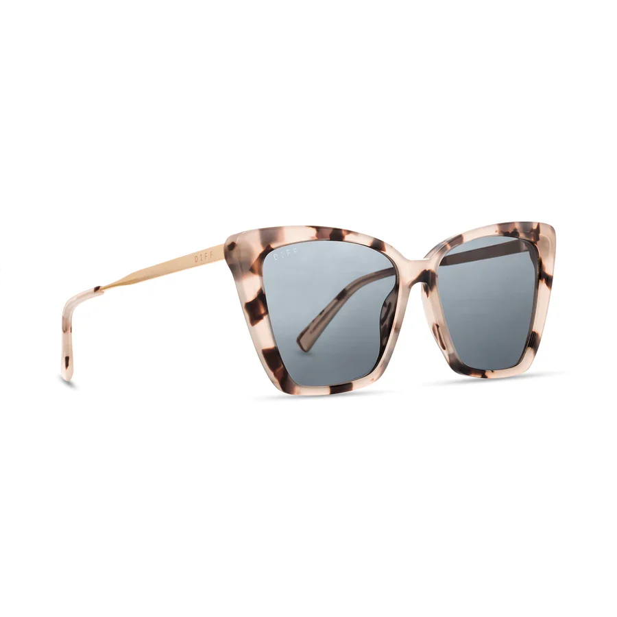 DIFF-BECKY II CREAM TORTOISE + GREY LENS