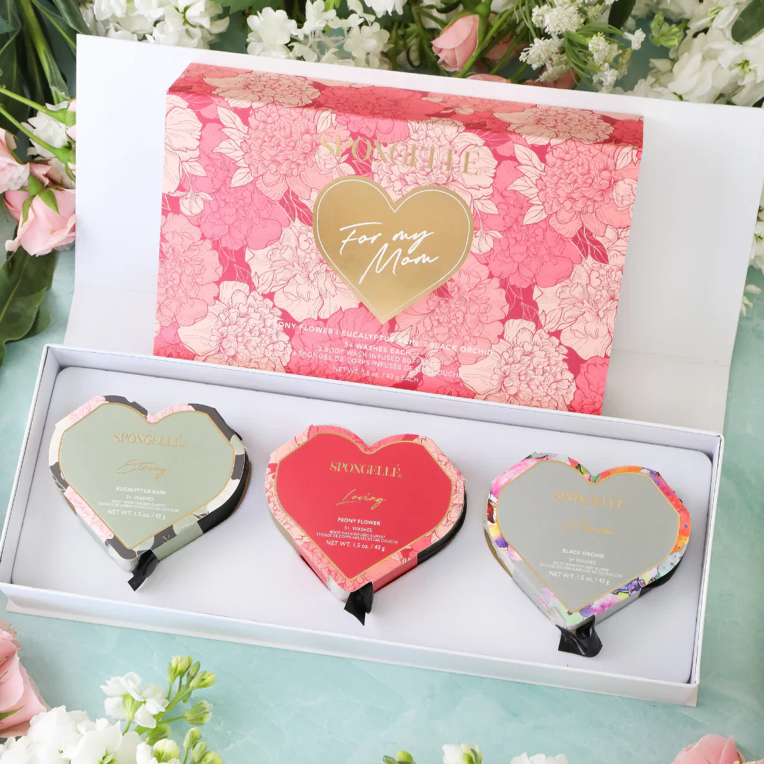SPONGELLE-FOR MOM PEONY FLOWER SET